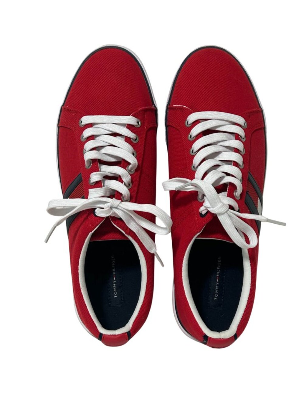 Tommy Hilfiger - Red Canvas Sneakers